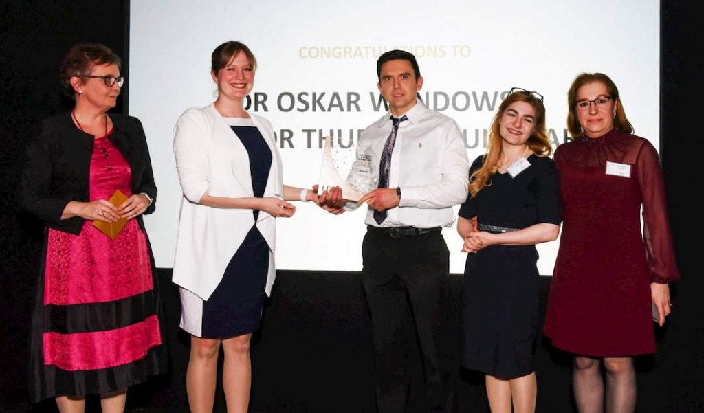 e-Surgery founders receiving award from the UEA