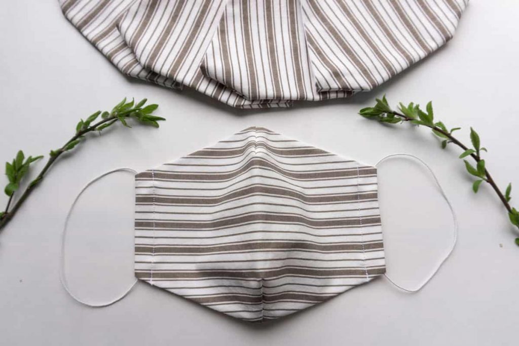 Cotton fabric mask.