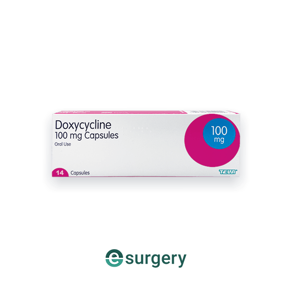 Buy Doxycycline 100mg capsules from e-Surgery