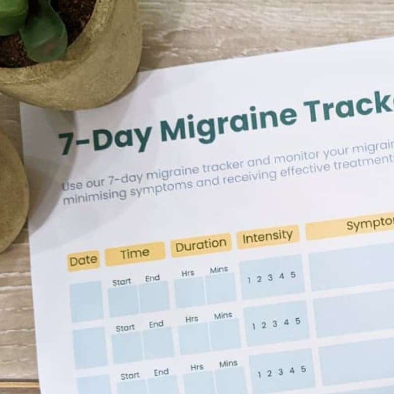 Printable migraine tracker pdf