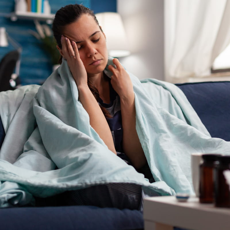 Women Feeling Sick At Home [Can You Get Norovirus in the summer]